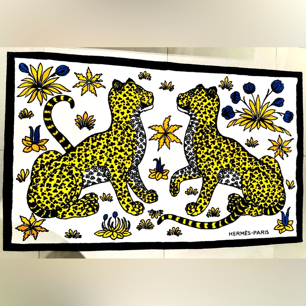 Hermes Leopard Beach Towels.  Brand New.